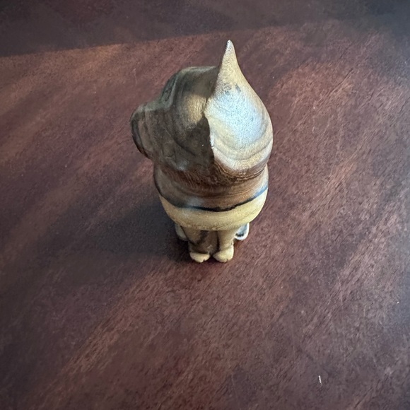 Wooden Cat ~ Art Hand Crafted Carved 8” Collectible Figure Kitten Statue Decor - Picture 4 of 14